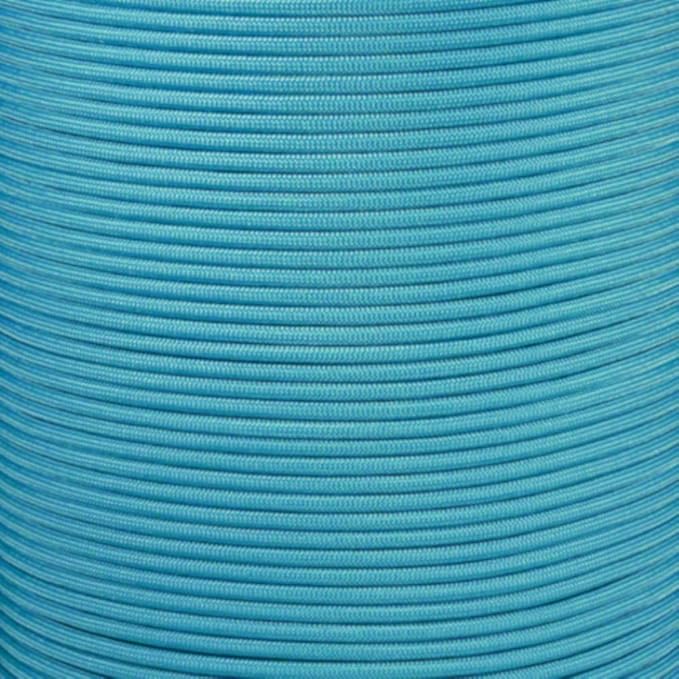 Paracord Planet Solid Color 550lb Paracord – 7 Strand Type III Nylon Cord for Indoor and Outdoor Tasks – Turquoise (50 ft)