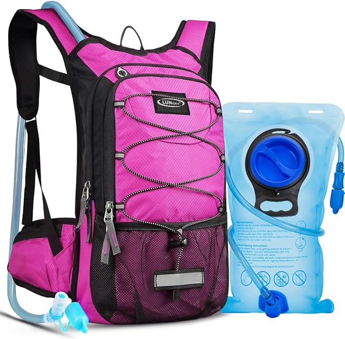 Insulated Hydration Pack Backpack with 3L BPA Free Leak-Proof Water Bladder, Keep Liquids Cool for Up to 5 Hours, Daypack for Hiking, Running, Cycling, Hunting, Climbing