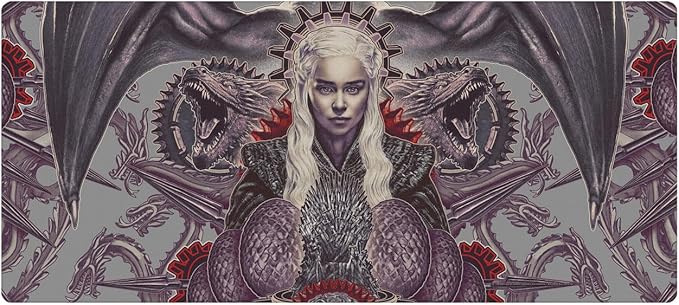 Head Case Designs Officially Licensed HBO Game of Thrones Daenerys Targaryen Graphic Art 37.4 x 15.75 x 0.16 inches (900 x 400 mm) - XL Gaming Office Desk PC Keyboard Mouse Mat Pad