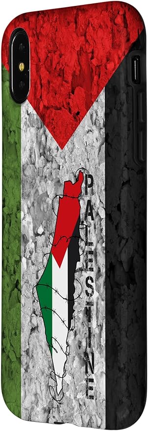 Kufiya PALESTINE Keffiyeh flag, Palestinian Map pattern Case for iPhone X/XS