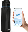 BOOST Smart Water Bottle with Reminder & Tracker, Double Wall Vacuum Insulated Bottles Stainless Steel, 32oz BPA-Free Wide Mouth for School, Gym, Office, Ideal for Mother's Day