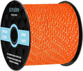 Reflective Paracord 240lb - Diameter 2mm Micro Utility Cord -3 Strand Parachute Spool Cord - 100ft 200ft,Paracord for Camping,Hiking,Fishing,Outdoor and DIY