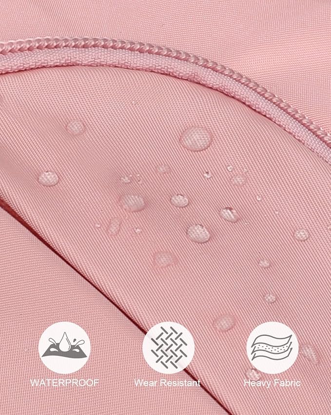 Pritent Crossbody Bags for Women Man Waterproof Sling Bag Backpack Trendy Casual Cross Body Bag with Convertible Shoulder Strap Chest Bag for Camping Hiking Travel Essentials (Pink, Medium)