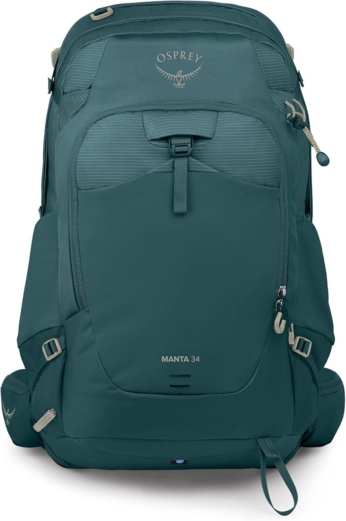 Osprey Manta Men's Hiking Backpack with Hydraulics Reservoir - Hydration Pack with Water Bladder
