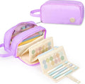 Sooez Pencil Case, Large Pencil Pouch Pencil Bag with Pull-Out Organizer for Quick Access, Cute Pencil Case with Sturdy Zipper, Aesthetic School Supplies for Girls Boy Women, Purple