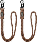 DDOUT Heavy Duty Paracord Lanyard 550 Paracord Braided Keychain for ID Badges, Camera, Whistle, Traveling, Outdoor Activities