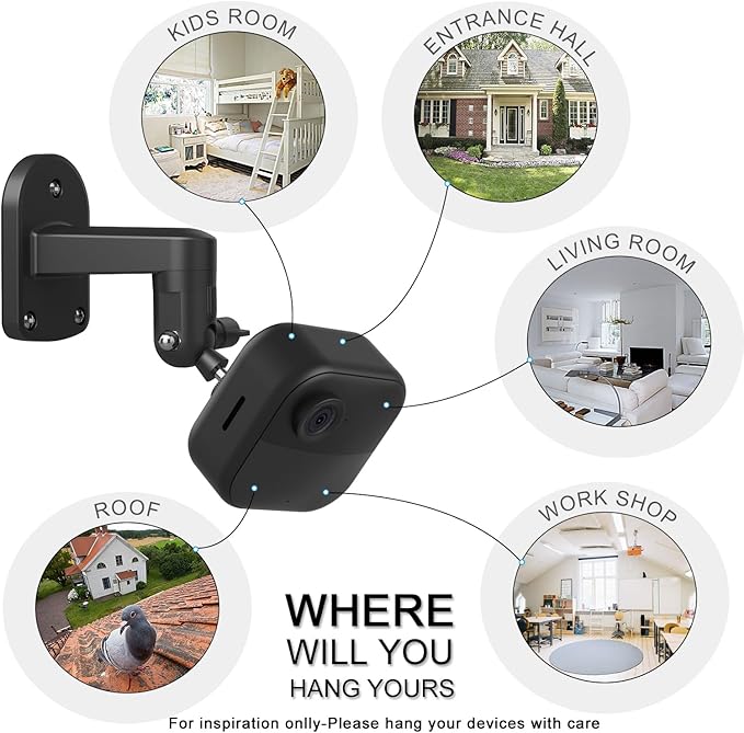 2 Pack 360 Degree Adjustable Adhesive Mount for All-New Blink Outdoor (4th Gen,3rd Gen) Blink XT / XT2, Blink Mini Camera Mounting Bracket, Wall Mount