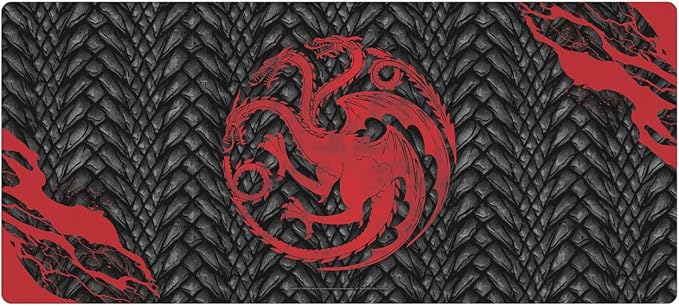 Head Case Designs Officially Licensed HBO Game of Thrones House Targaryen Graphic Art 37.4 x 15.75 x 0.16 inches (900 x 400 mm) - XL Gaming Office Desk PC Keyboard Mouse Mat Pad