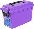 Sheffield 12632 Ammo Storage Box, Stackable .30 Cal Field Boxes, Water and Dust Resistant, Lockable Storage Box with Handle, Secures Hunting Gear, Supplies, and Bullets, Made in USA, Purple, 1-Pack