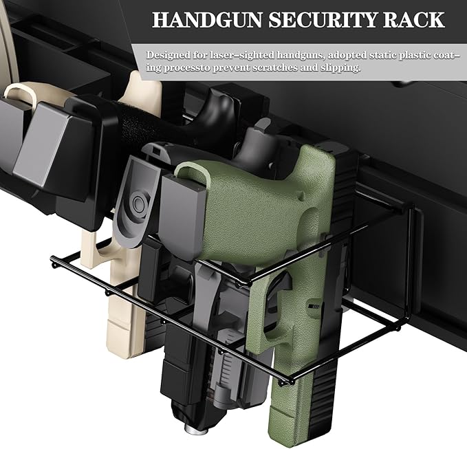 Gun Racks for Wall, Heavy-Duty Aluminium Slatwall Panels Gun Wall Mount Storage, 10 Pieces Panels