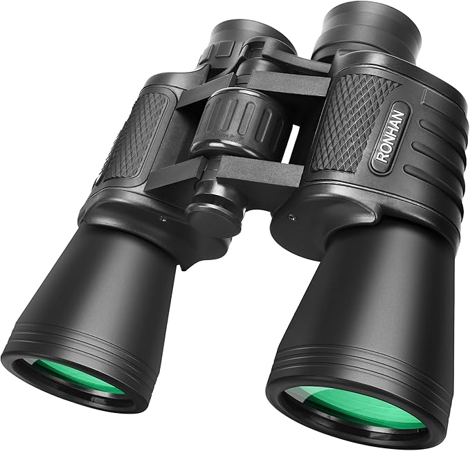 Binoculars for Adults High Powered, 20 x 50 Compact HD Large View Binoculars for Bird Watching Travel Hunting Cruise Outdoor Sports with Carrying Case & Strap