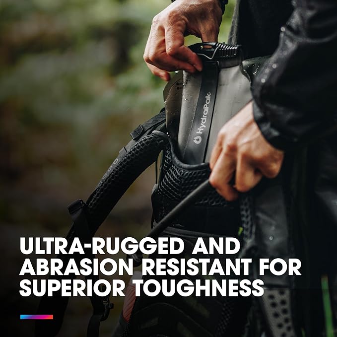 Hydrapak Force Ultra-Durable Water Bladder/Reservoir for Hydration Backpacks, 2L or 3L, Insulated Tube, Safe & Reliable