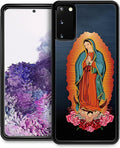 for Samsung Galaxy S20 Case, Red Virgen Guadalupe Pattern Graphic Design Girl Boy Soft Silicone Hard Acrylic Shock Protection for Samsung Galaxy S20