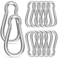 Carabiner, Heavy Duty Galvanized Steel Spring Snap Hook Carabiner Clips with 770LBS Holding Capacity, Ideal for Outdoor, Hammock, Swing and Travel (M10 4Inch, 12PCS)