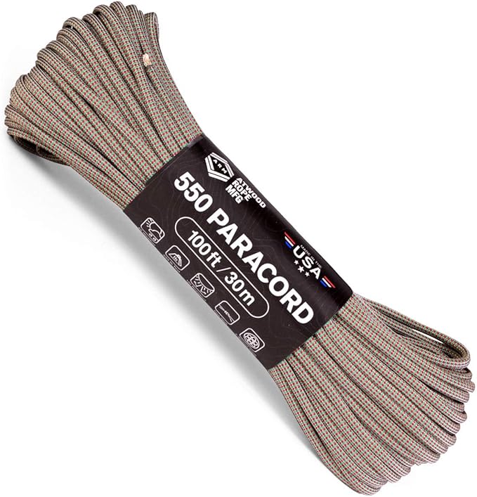 Atwood Rope MFG Color Changing 550 Paracord 100 Feet 7-Strand Core Nylon Parachute Cord Outside Survival Gear Made in USA | Lanyards, Bracelets, Handle Wraps, Keychain
