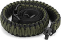 Double Braide 550LB Shotgun Sling 2 Point Paracord Rifle Sling,Non-Slip Traditional Adjustable Gun Sling for Hunting Shooting Camping