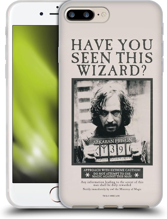 Head Case Designs Officially Licensed Harry Potter Sirius Black Poster Prisoner of Azkaban II Gel Case [Military Grade Protection] Compatible with Apple iPhone 7 Plus/and Compatible with MagSafe