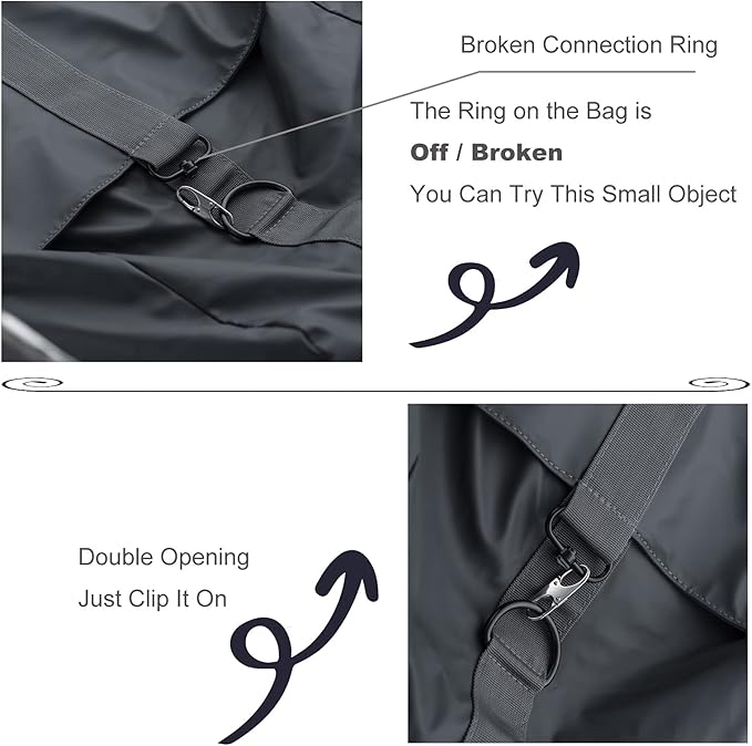 Zpsolution Zipper Clip Theft Deterrent - Backpack Zipper Lock Securing Pulls Closed, Quick Disconnect Clip - Key Holder Add-on Accessory