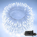 66 FT 200 LED Christmas String Lights Outdoor/Indoor, Extendable Twinkle Fairy Lights Waterproof Clear Wire with 13 Modes for Garden Bedroom Patio Christmas Tree Decorations (Cool White)