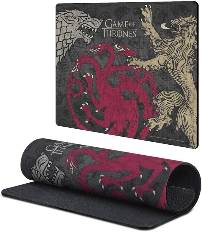 Head Case Designs Officially Licensed HBO Game of Thrones Stark, Targaryen, Lannister Graphic Art 9.84 x 11.81 x 0.12 inches (250 x 300 mm) - S Gaming Office Desk PC Keyboard Mouse Mat Pad