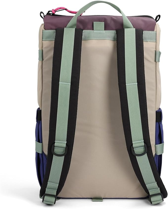 Topo Designs Rover Pack Classic - Laptop Tablet Daypack for Commutes, Day Trips, Hikes, Iconic Denver Design, PFAS-Free, Fair Trade, BlueSign Backpack (Cobblestone/Aura)