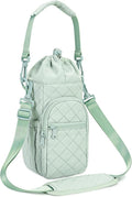 sportsnew Water Bottle Holder with Strap 32oz 40oz Insulated Water Bottle Carrier Sling Bag with Phone Pocket Crossbody