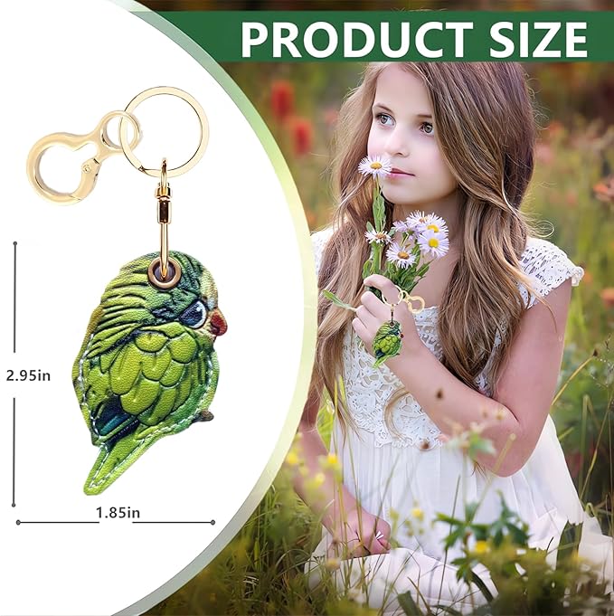 Leather Keychain Holder Case Compatible with AirTag,Cute air tag Cover with Keychain Ring,GPS Tracker Case for Keys