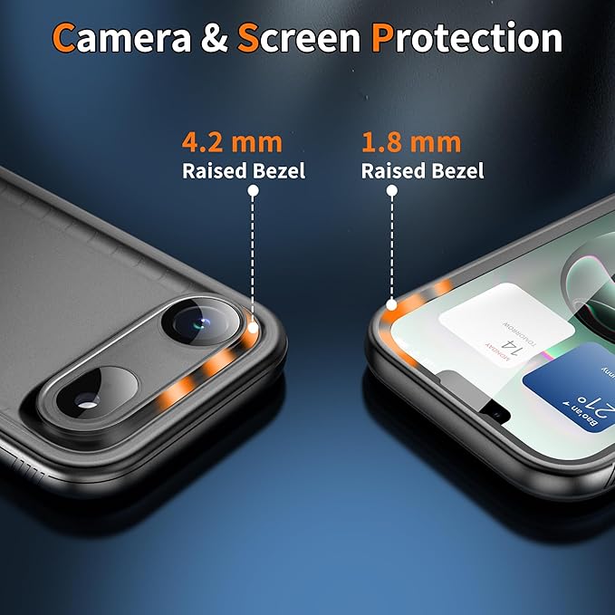 Cozycase TOP Waterproof Case for iPhone Air - Military Heavy Duty 360 Shockproof Full Body with Screen Camera Protector Double IP68 Water Dust Drop Proof Hard Rugged Tough Front Back Slim Cover