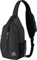 WATERFLY RFID Crossbody Sling Backpack Sling Bag Travel Hiking Chest Bag Daypack