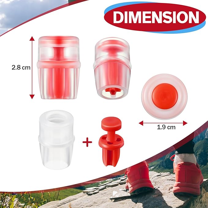 Bite Valve Replacement, Compatible with Osprey Packs Hydraulics Reservoirs, Hydration Pack Bite Valve Sheath Silicone Nozzle Mouthpiece Replacement with Inner Post for Water Bladder (4 Pack)
