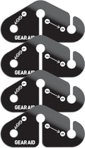 GEAR AID Line Tensioners for Hanging Gear, Tarps, Travel Clothesline and Bear Hangs at Camp, Includes 4 Tensioners for use with 550 Paracord