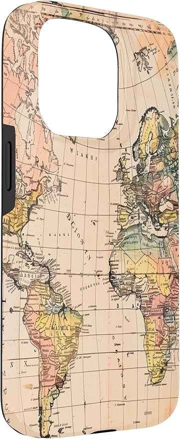 World Map ,Old Map of the World Case for iPhone 15 Pro