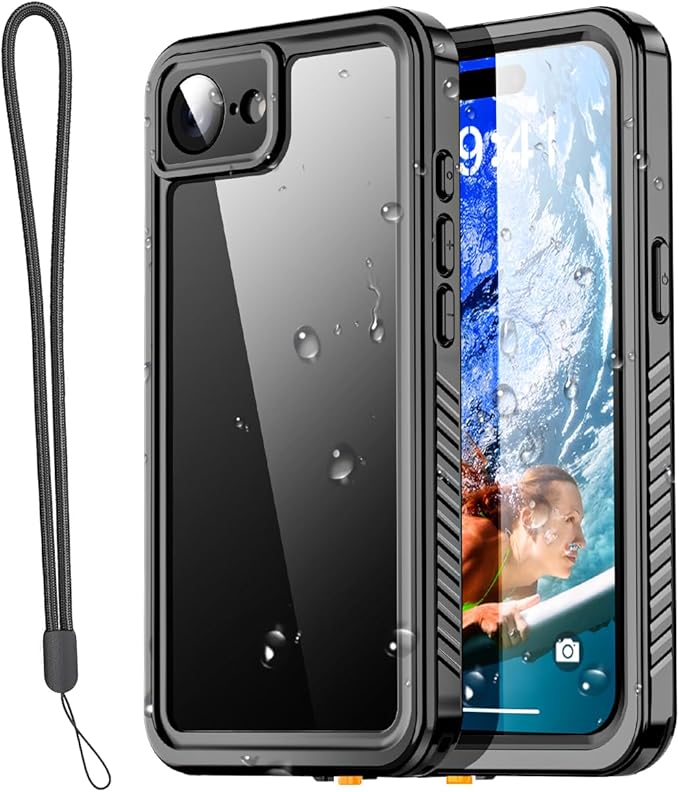 AICase for iPhone 17e Case Waterproof, Clear Water Proof Shockproof Dustproof Snowproof Full Body Rugged Transparent Underwater Phone Case for iPhone 17e 2026 Built-in Screen Protector