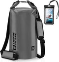 Waterproof Dry Bag, 5L/10L/20L/30L/40L Roll Top Lightweight Storage Backpack with Phone Case for Women & Men, Floating Waterproof Sack for Travel, Swimming, Kayaking, Paddle Board, Camping & Beach