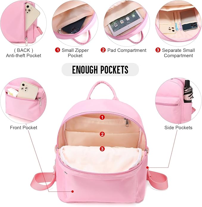 LOVEVOOK Mini Backpack for Women Light Weight Small Waterproof Backpack Purses Daily Backpack… | Light Weight