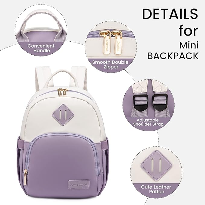 LOVEVOOK Mini Backpack for Women Light Weight Small Waterproof Backpack Purses Daily Backpack… | Light Weight