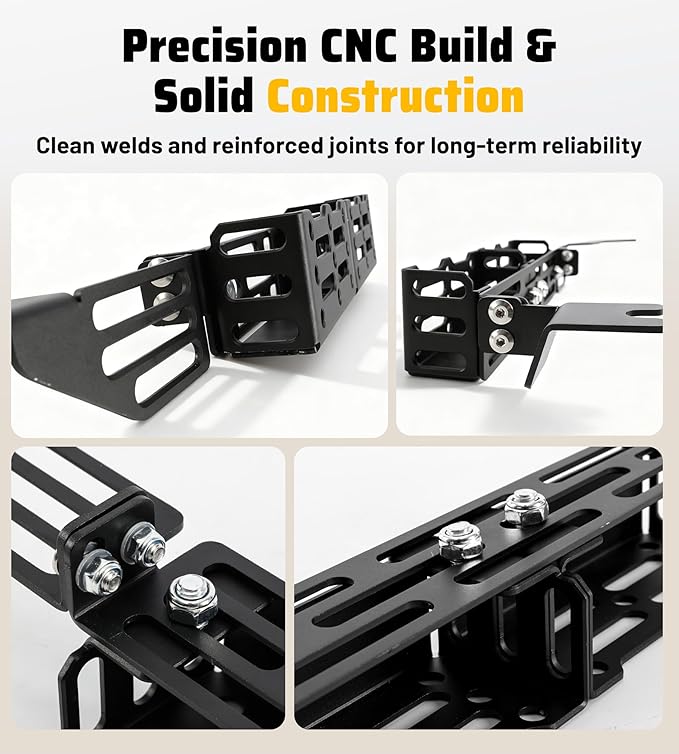 Trumgeta Truck Seat Brackets Storage Basket Molle Panel Organizer Fit for 4th Gen Toyota Tacoma 2024-2026 Tactical Gear Mounting System Quick Installation