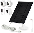 Solar Panel for Ring Cameras,1Pack Solar Panel Compatible with Ring Stick Up Cam/Pro Battery,Ring Spotlight Cam Plus/Pro Battery,with USB-C to Barrel Plug Adapter