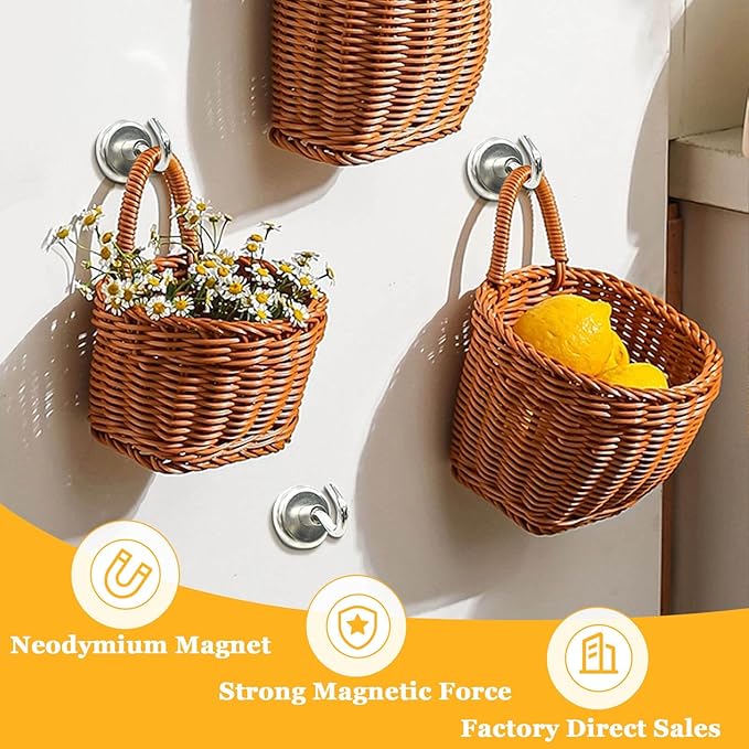14Pack Magnetic Hooks, 100lbs+ Strong Magnetic Hooks Heavy Duty Rare Earth Neodymium Magnets with Hooks for Hanging, Large Hooks Magnetic for Cruise Cabins Camping Wall Kitchen Fridge Classroom Office