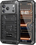 Mitywah for iPhone 17 Pro Max Waterproof Case, Military Metal Case with Built-in Screen Protector, Heavy Duty Full Body Shockproof Rugged Cover 6.9 inch, Black