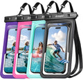 Rynapac Waterproof Phone Pouch - 2 Pack, IPX8 Waterproof Phone Case with Lanyard for iPhone 17 16 15 Pro Max, Cell Phone Dry Bag for Beach Vacation Travel Cruise Essentials, Touch Screen, Up to 8.5"