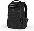 Tactical Baby Gear Daypack Tactical Diaper Bag Backpack for Dads - MOLLE compatible, Built-in Changing Mat, Stroller Straps (Black 4th Gen)