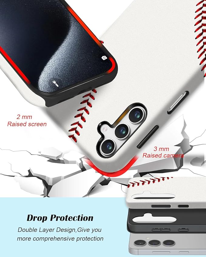 Compatible for Samsung Galaxy A16 5G Case, Dual Layer Heavy Duty 2 in 1 Shockproof Protective Phone Case,Basesall