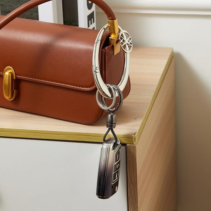 Y2K Cute Star Carabiner Keychain Cool Belt Loop Clip Starlight Heavy Duty Carabiner Clasp Snap Hook Holder Key Buckle