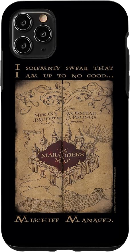 iPhone 11 Pro Max Harry Potter Marauder's Map Words Case