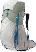 IX INOXTO 55L Internal Frame Waterproof Hiking Camping Backpack with 3L Water Bladder and Rain Cover, Large Lightweight Travel Daypack Rucksack for Climbing (Light Gray)