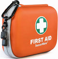 SuccorWare 150 Pieces Mini First Aid Kit - Small Medical Kit with Hard Shell - Emergency First Aid Kit for Car, Travel, Home, Outdoor, Office, Camping, Hiking (Orange)
