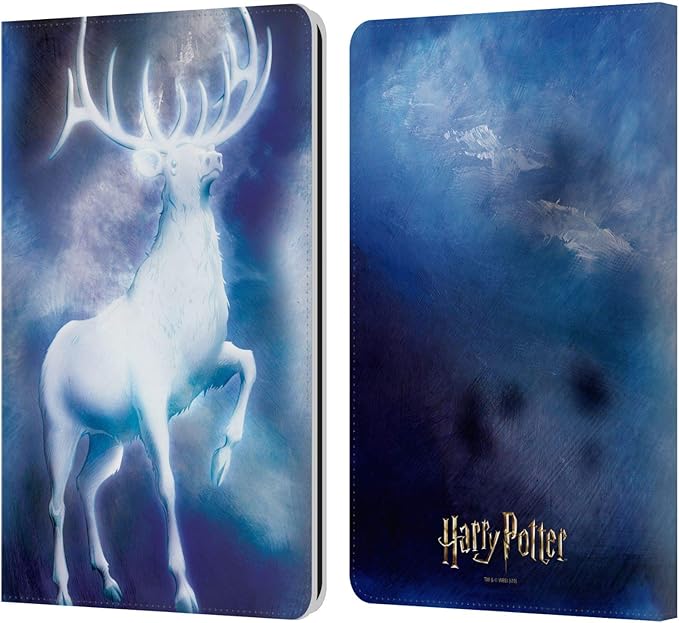 Head Case Designs Officially Licensed Harry Potter Stag Patronus Prisoner of Azkaban II Leather Wallet Case Compatible with Kindle Paperwhite 1/2 / 3