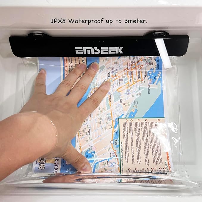 Waterproof Map Case 13 inch Clear Dry Tablet Bag A4 Waterproof Map Pouch Holder For Camping Hiking kayaking Biking Traveling Boating