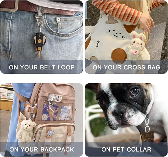 3Pack Assorted Metal Carabiner Clip, Small Keychain Rings, Mini EDC Key Ring Chain Holder Organizer for Purse Charm Hook, Car Keychain, Paracord Keychain Lanyard, Key Fob for Men and Women